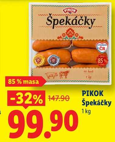PIKOK Špekáčky, 1 kg