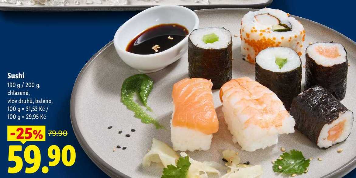 Sushi, 190 g/200 g