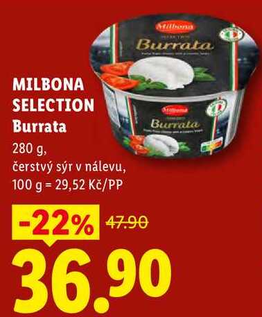 MILBONA SELECTION Burrata, 280 g