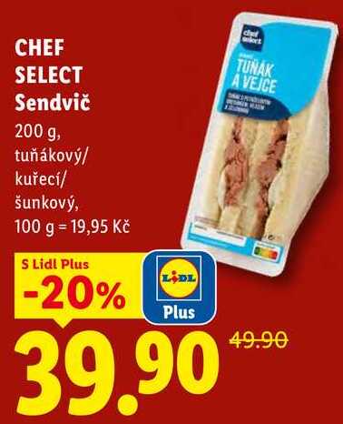 CHEF SELECT Sendvič, 200 g