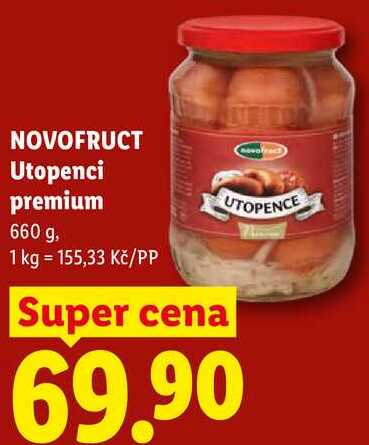 NOVOFRUCT Utopenci premium, 660 g