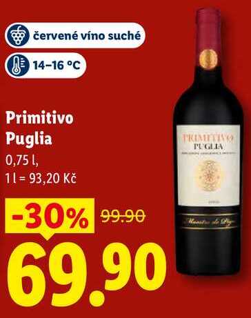 Primitivo Puglia, 0,75 l