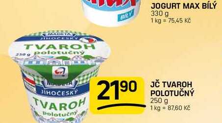 JČ TVAROH POLOTUČNÝ 250 g 