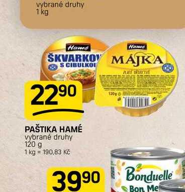 PAŠTIKA HAMÉ vybrané druhy 120 g