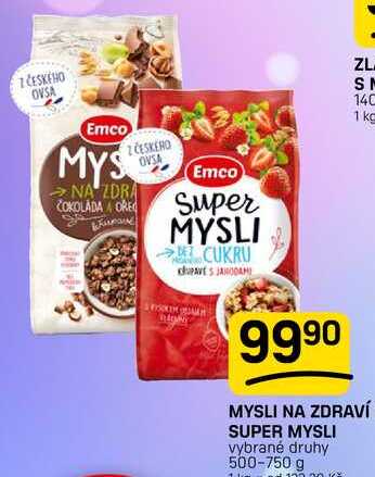 MYSLI NA ZDRAVÍ SUPER MYSLI vybrané druhy 500-750 g