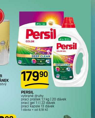 PERSIL vybrané druhy prací prášek 1,1 kg | 20 dávek