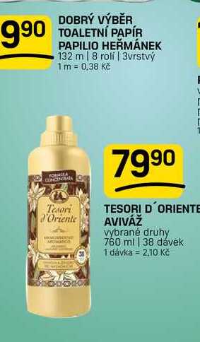 TESORI D'ORIENTE AVIVÁŽ vybrané druhy 760 ml | 38 dávek