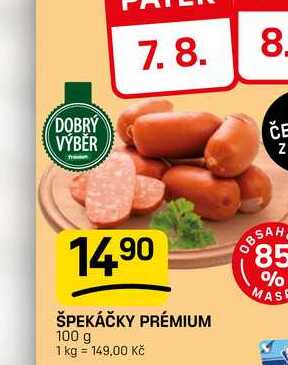 ŠPEKÁČKY PRÉMIUM 100 g