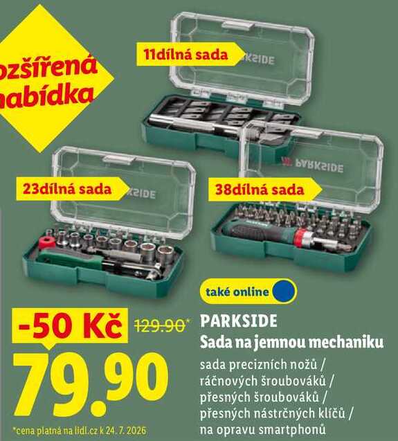 PARKSIDE Sada na jemnou mechaniku 