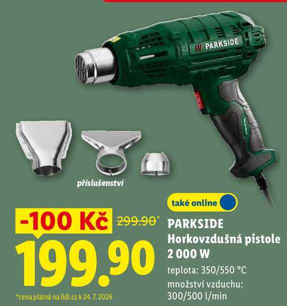 PARKSIDE Horkovzdušná pistole 2000 W