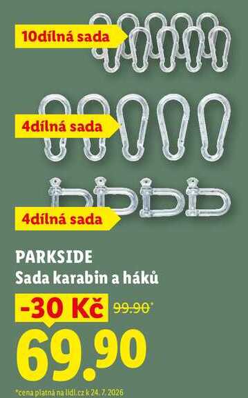 PARKSIDE Sada karabin a háků 