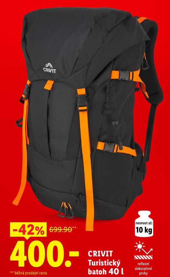 CRIVIT Turistický batoh 40 l