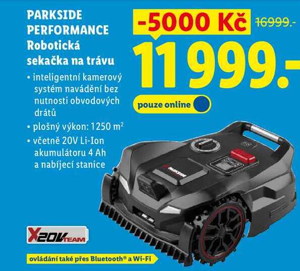 PARKSIDE PERFORMANCE Robotická sekačka na trávu 