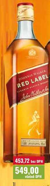 Johnnie Walker Red label 1l