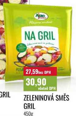 ZELENINOVÁ SMĚS GRIL, 450g
