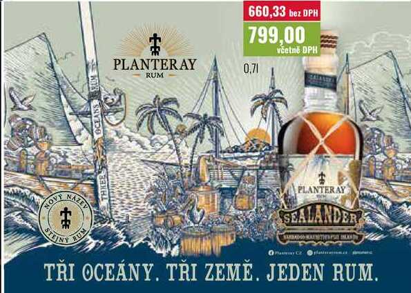 Planteray Sealander Rum 0,7l