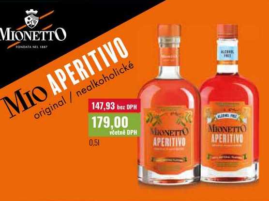 MIO APERITIVO original/nealkoholické 0,5l