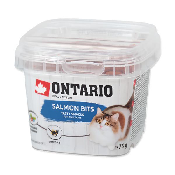 Ontario Salmon Bits pamlsky pro kočky