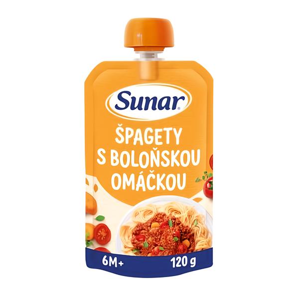 Sunar Příkrm špagety s boloňskou omáčkou, 6 m+ Košík.cz