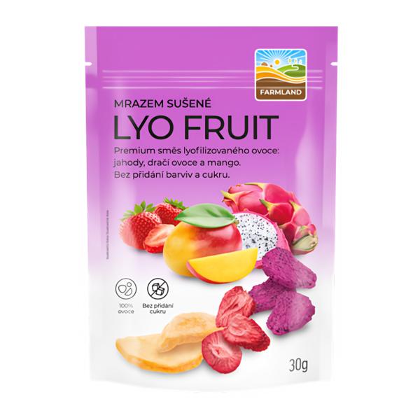 Farmland Lyo Mix jahody, dračí ovoce, mango