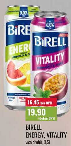BIRELL ENERGY, VITALITY 0,5 l