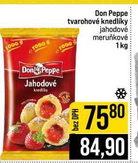 Don Peppe tvarohové knedlíky jahodové meruňkové 1 kg