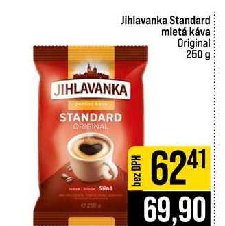 Jihlavanka Standard mletá káva Original 250 g