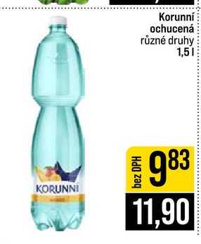 Korunní ochucená různé druhy 1,5l