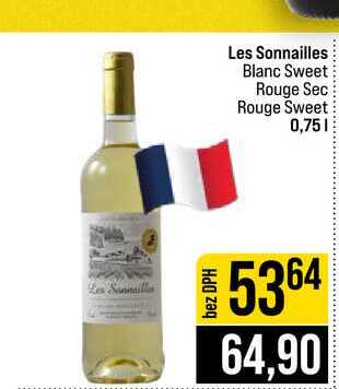 Les Sannailles Les Sonnailles Blanc Sweet Rouge Sec Rouge Sweet 0,75l