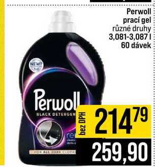 Perwoll prací gel různé druhy 3,08l-3,087l 60 dávek JIP