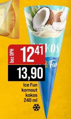 Ice Fun kornout kokos 240 ml
