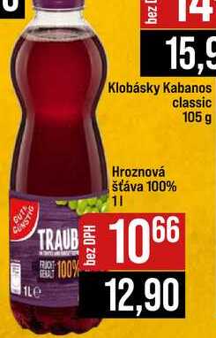 Hroznová šťáva 100% 1l