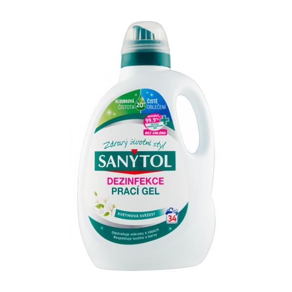 Sanytol Dezinfekční Prací gel s květinovou vůní 1,7l Košík.cz