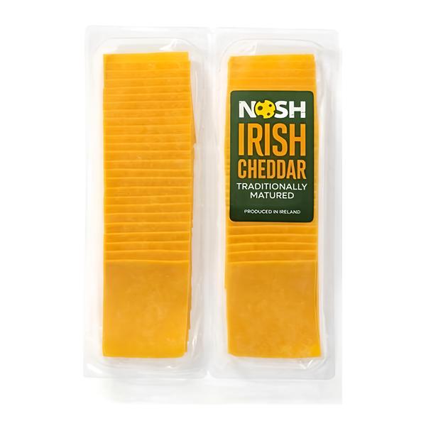 Nosh Irský červený cheddar, plátky 2x500g