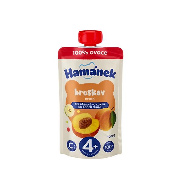 Hamánek Broskev 100% ovoce ovocná kapsička