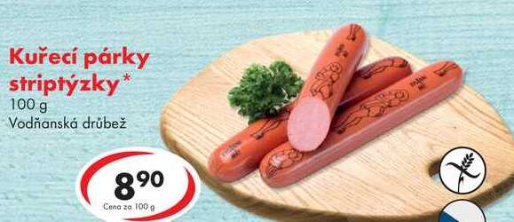Kuřecí párky striptýzky, 100 g 