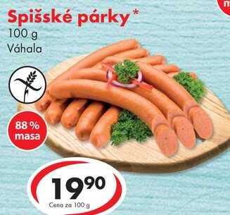 Spišské párky, 100 g