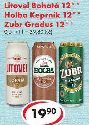 Litovel Bohatá 12, 0,5 l