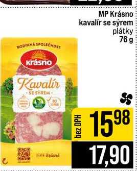 MP Krásno kavalír se sýrem plátky 76 g
