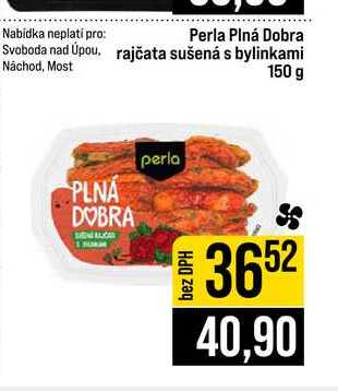 Perla Plná Dobra rajčata sušená s bylinkami 150g