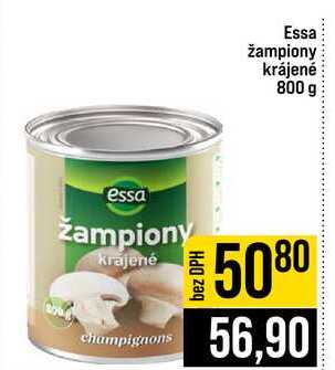Essa žampiony krájené 800 g