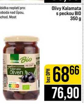 Olivy Kalamata s peckou BIO 350 g 