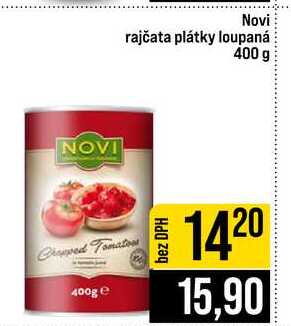 Novi rajčata plátky loupaná 400 g