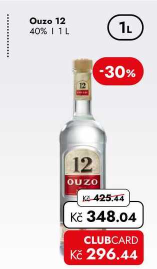 Ouzo 12 40% 1 L  