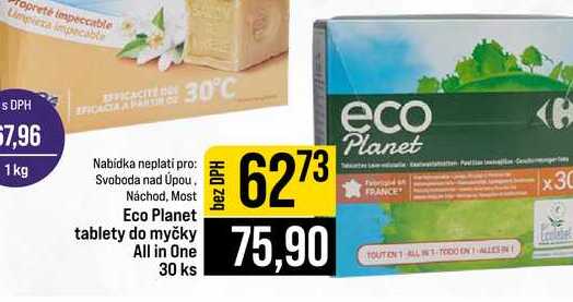 Eco Planet tablety do myčky All in One 30 ks