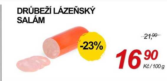 DRŮBEŽÍ LÁZEŇSKÝ SALÁM, 100 g
