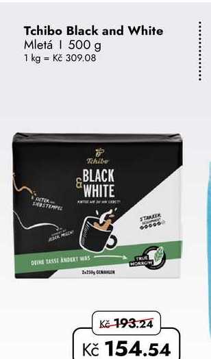 Tchibo Black and White Mletá 500 g
