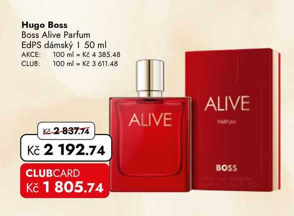 Hugo Boss Boss Alive Parfum EdPS dámský 50 ml