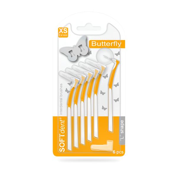 SOFTdent Buterrfly Mezizubní kartáček XS Košík.cz