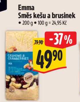 Emma Směs kešu a brusinek, 200 g